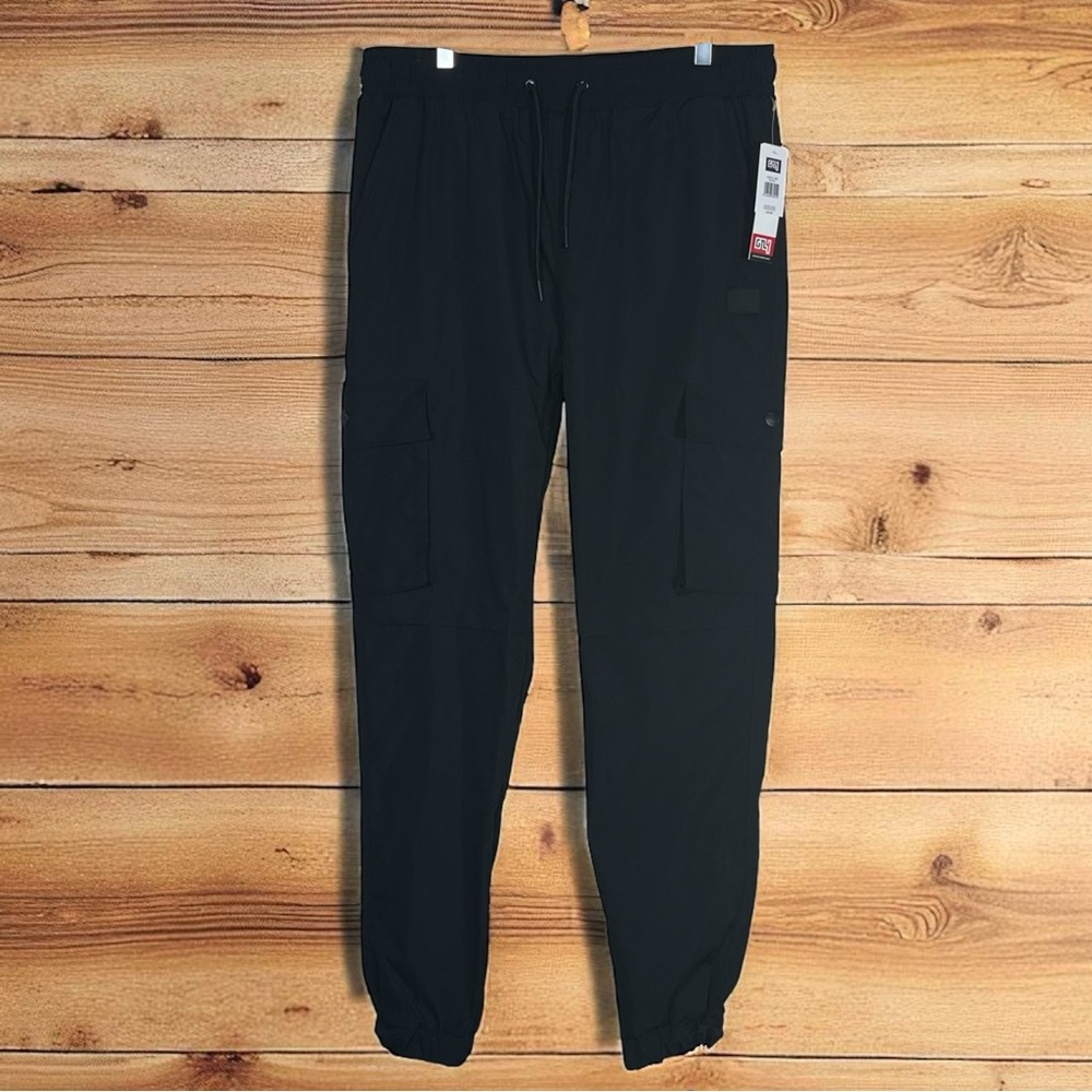 Men’s GTL4 Good Things Last 4EVER Black Cargo 5 Pocket Jogger Size XL NWT
